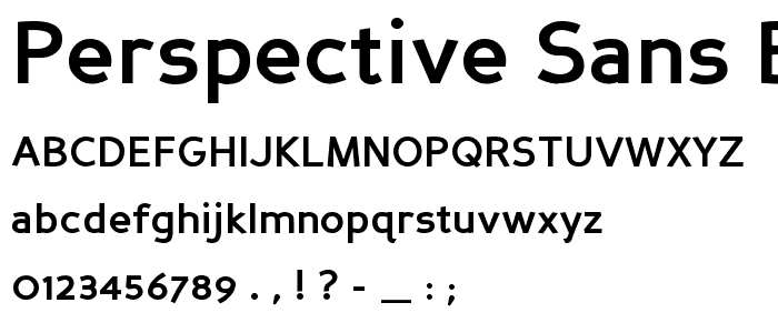 Perspective Sans Bold font